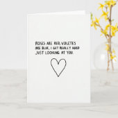 Roses Are Red Dirty Adult Card カード (黄色い花)
