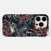 Roses & Birds iPhone Case Case-Mate iPhoneケース (裏面 (横))