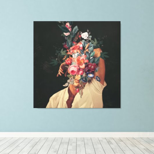 Roses Bloomed every time キャンバスプリント (インサイチュ (ウッドフロア))