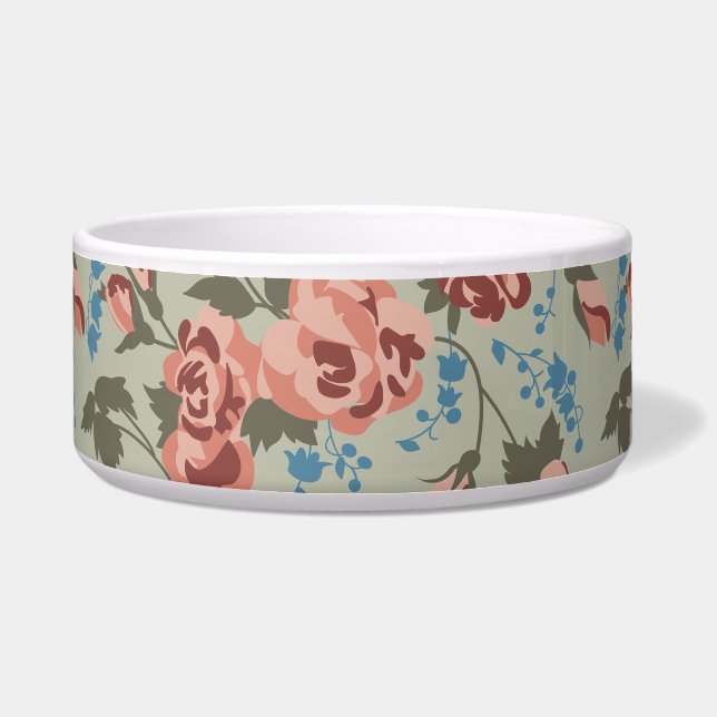 Roses & Bluebells ボウル (正面)