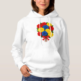 Roses Bouquet Women's Hooded Sweatshirt パーカ
