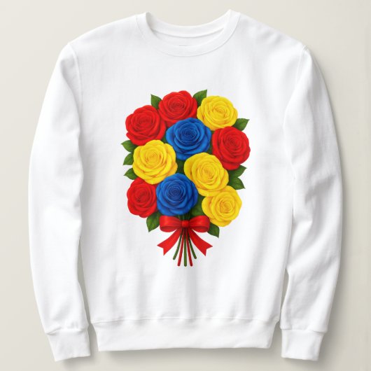 Roses Bouquet Women's Sweatshirt スウェットシャツ (デザイン正面)