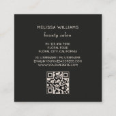 Roses Dark Romantic スクエア名刺 (裏面)