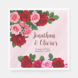Roses Engagement Party スタンダードランチョンナプキン