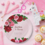 Roses Engagement Party ペーパープレート (パーティー)