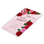 Roses Engagement Party Invitation マグネット (左側)