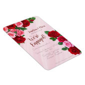 Roses Engagement Party Invitation マグネット (右側)