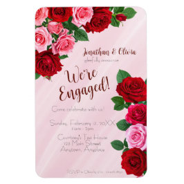 Roses Engagement Party Invitation マグネット