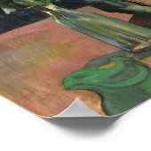 Roses et Statuette | Paul Gauguin ポスター (角)