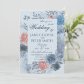 Roses floral arrangement Wedding Invitation 招待状 (スタンド正面)