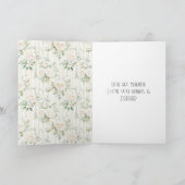 Roses Floral Peacock Beauty Is Love カード (内部)