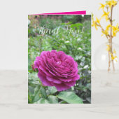 Roses Folded Greeting Card カード (黄色い花)