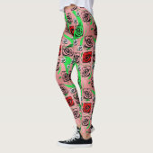 Roses Graphic Leggings レギンス (左)