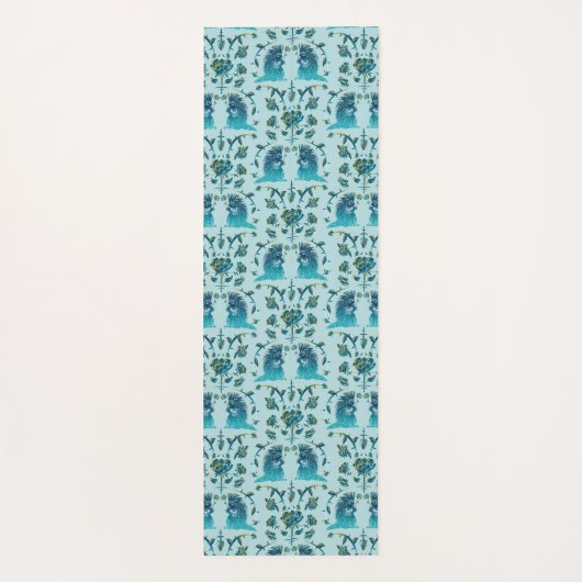 Roses In a Rough Patch Aqua ヨガマット (裏面)