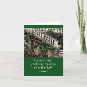 ROSES/ITの壮大な屋外の階段はあなたのBIRです カード