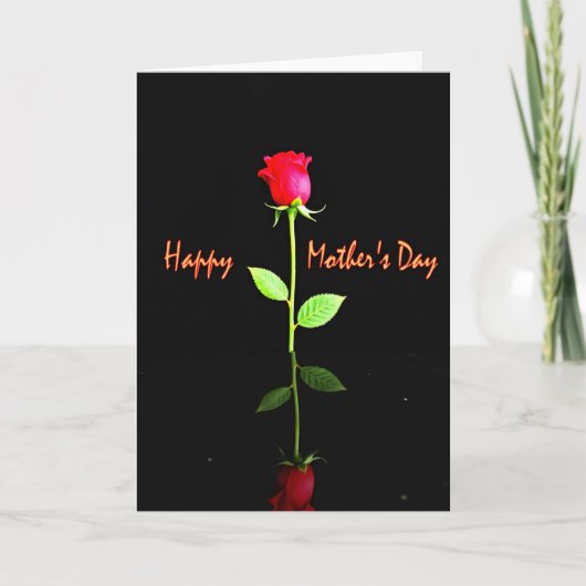 Roses Mothers Day Wish Card カード (正面)