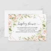 Roses on Display Bridal Wedding Shower Enclosure C エンクロージャーカード (正面/裏面)