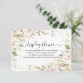 Roses on Display Bridal Wedding Shower Enclosure C エンクロージャーカード (スタンド正面)