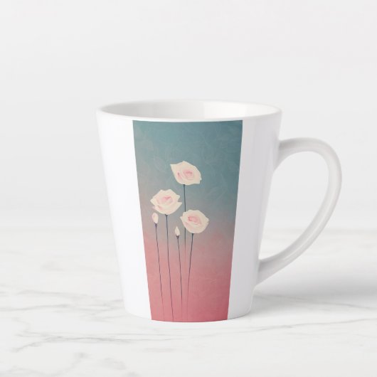 Roses, personalized カフェラテマグ (右)