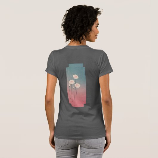 Roses, personalized tシャツ (裏面フル)