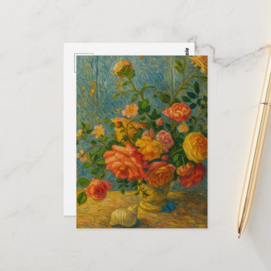 Roses Postcard ポストカード (正面/裏面インサイチュ)