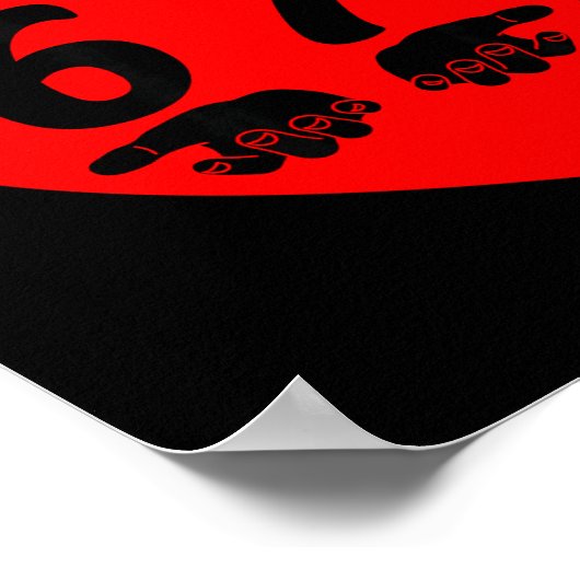 Roses Red Blah Six Seven Funny Valentine Meme Love ポスター (角)