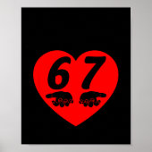 Roses Red Blah Six Seven Funny Valentine Meme Love ポスター (正面)