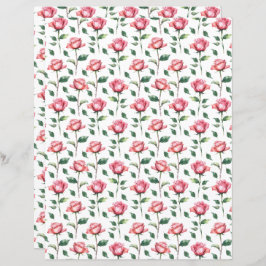 Roses Scrapbook Paper