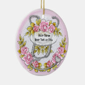 Roses Stethoscope nurse ornament セラミックオーナメント (右)