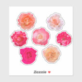 Roses Vinyl Sticker Set – 7 Unique Blooms シール (シート)