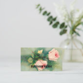 Roses With Butterfly Business Card 名刺 (スタンド正面)