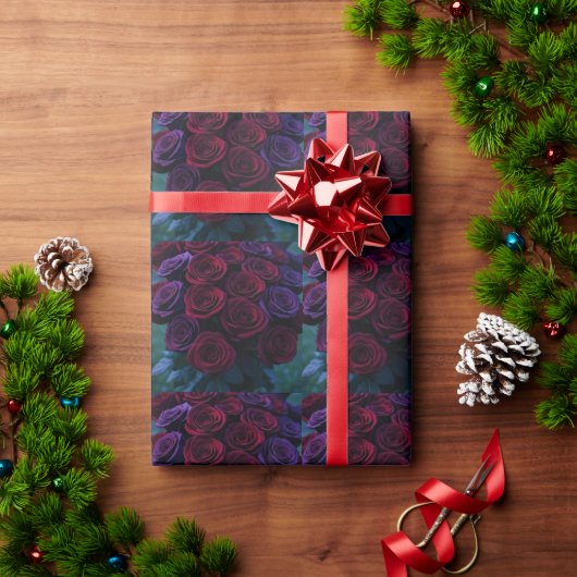 Roses Wrapping paper ラッピングペーパー (クリスマスギフト)