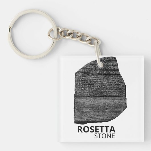 Rosetta Stone: Ancient Egypt Hieroglyph Language キーホルダー (正面)