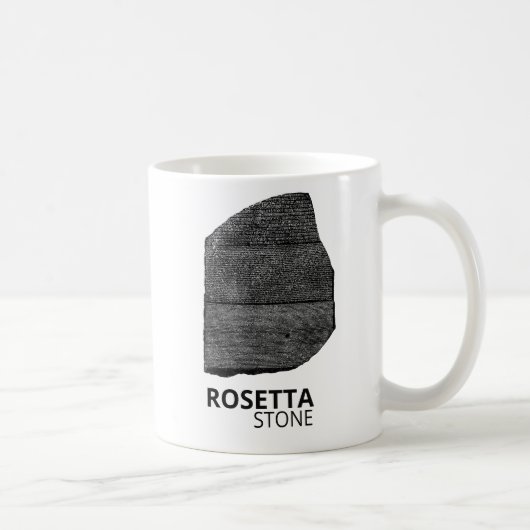Rosetta Stone: Ancient Egypt Hieroglyph Language コーヒーマグカップ (右)