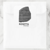 Rosetta Stone: Ancient Egypt Hieroglyph Language スクエアシール (バッグ)
