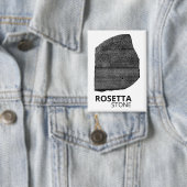 Rosetta Stone: Hieroglyph Ancient Egypt Language 缶バッジ (インサイチュ)
