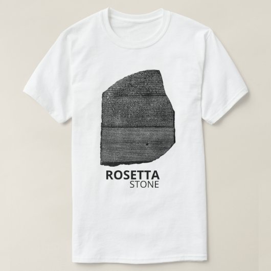 Rosetta Stone: Hieroglyph Ancient Egypt Language Tシャツ (デザイン正面)