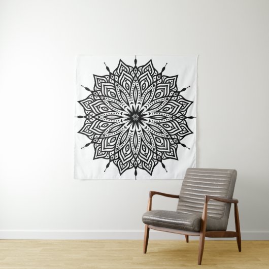 Rosette mandala ornament decor タペストリー (インサイチュ(横))