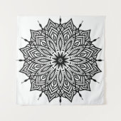Rosette mandala ornament decor タペストリー (正面)
