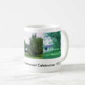 Rosevilleの屋根付橋のマグ コーヒーマグカップ (正面右)