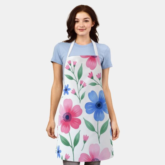 Rosewater Bloom エプロン (着用した状態)