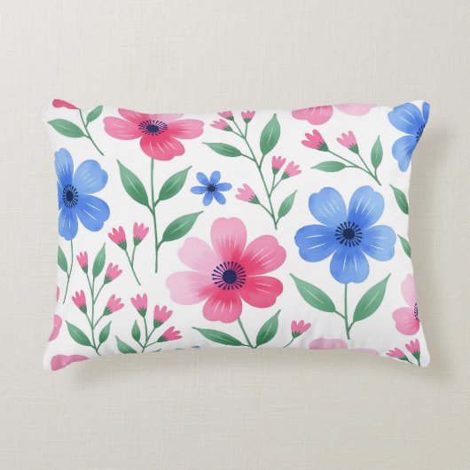  Rosewater Bloom Delight アクセントクッション (正面)