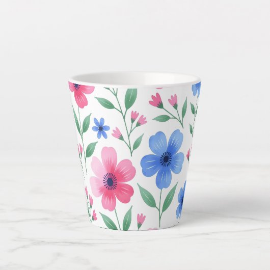  Rosewater Bloom Delight カフェラテマグ (正面)