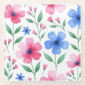  Rosewater Bloom Delight ガラスコースター (正面)