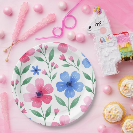  Rosewater Bloom Delight ペーパープレート (パーティー)