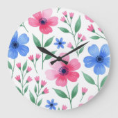  Rosewater Bloom Delight ラージ壁時計 (正面)