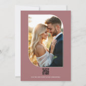 Rosewater Floral Modern Spring Wedding 招待状 (裏面)