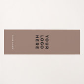 Rosewood Brown Businessロゴ名Instagram ヨガマット (正面(横))