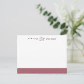 Rosewood Cute Cat Nursery Stationery Note Card 招待状 (スタンド正面)