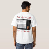 RoseWritesがマーク・シャツを試している Tシャツ (裏面フル)